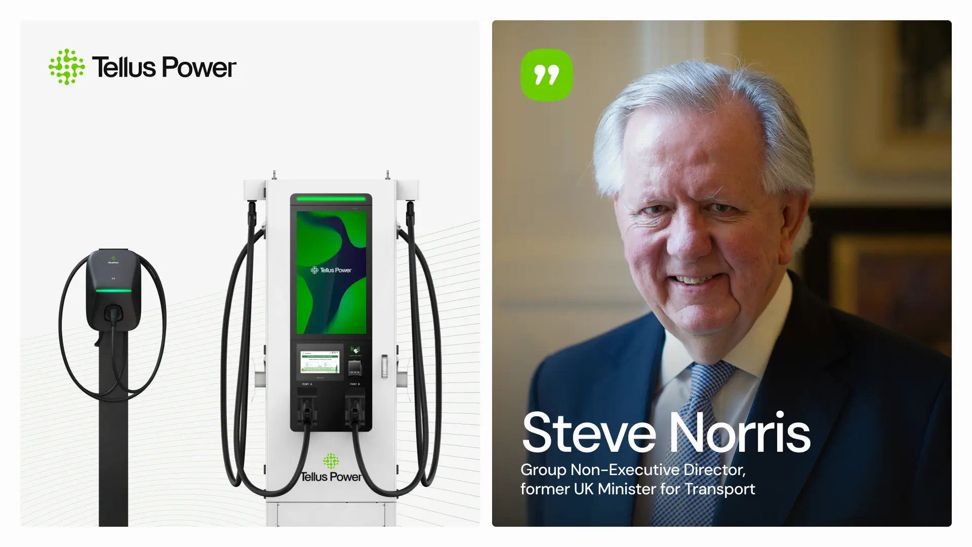 Former UK Transport Minister Steve Norris Joins the Board of Directors of Tellus Power Globe Holding Limited